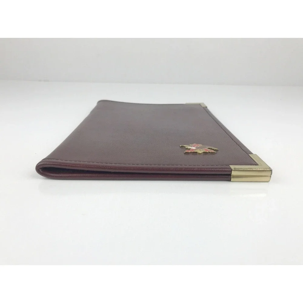 Anheuser-Busch Budweiser Eagle Logo Leather Portfolio Case Folio Hazel USA‎